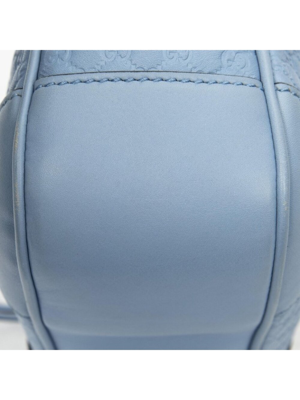 Gucci Bree Cross Belt Bag Light Blue Micro Guccissima Leather - Picture 8 of 10